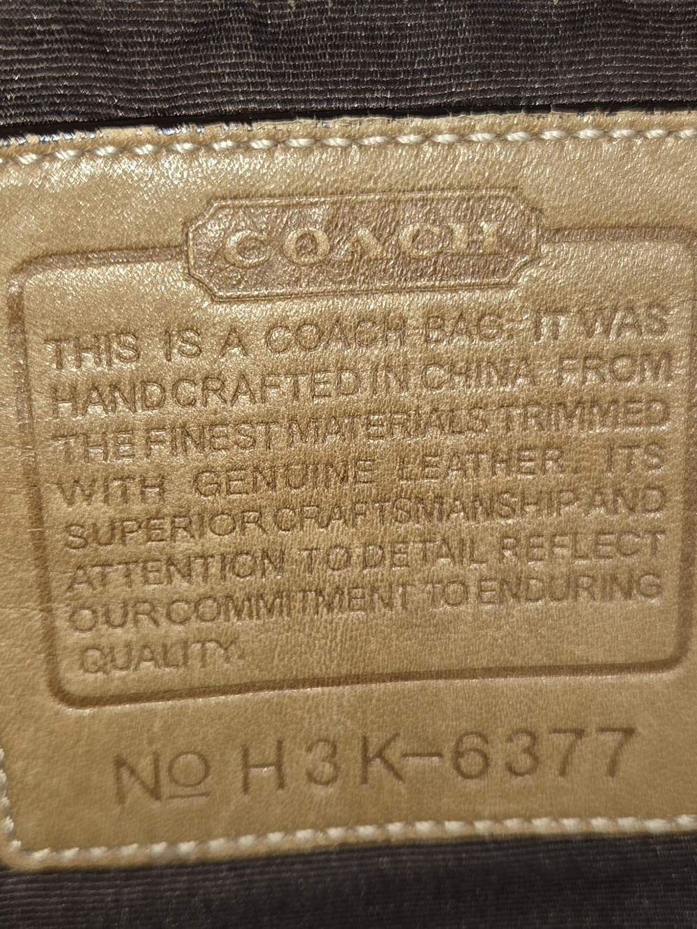 COACH “Soho Vintage” Brown Canvas 6377 Bag Crossbody Shoulder - Picture 6 of 8